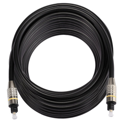 15m OD6.0mm Nickel Plated Metal Head Toslink Male to Male Digital Optical Audio Cable-garmade.com