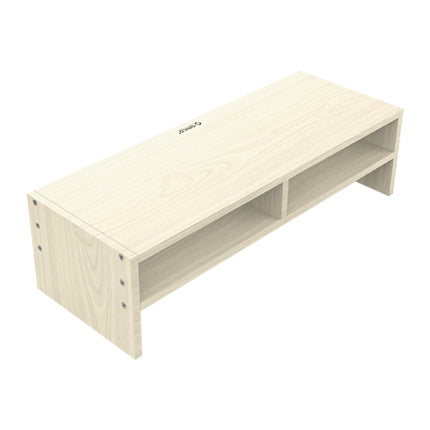 ORICO MSR-04-WD-BP 2-layer Wood Grain Computer Monitor Holder with Partition, Size: 50 x 20 x 13.5cm-garmade.com