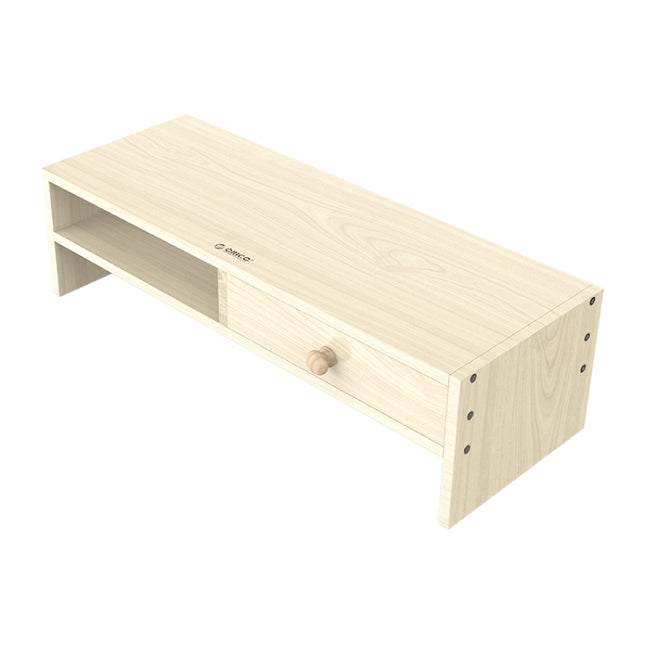 ORICO MSR-05-WD-BP 2-layer Wood Grain Computer Monitor Holder with Drawer, Size: 50 x 20 x 13.5cm-garmade.com