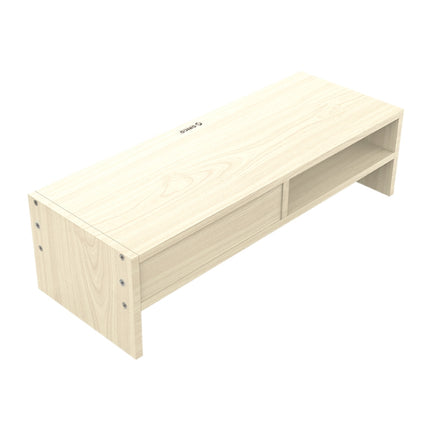 ORICO MSR-05-WD-BP 2-layer Wood Grain Computer Monitor Holder with Drawer, Size: 50 x 20 x 13.5cm-garmade.com