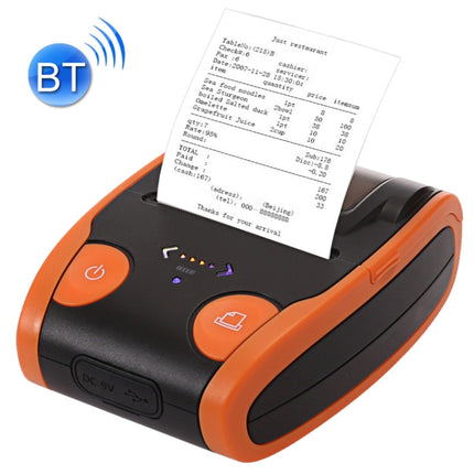 QS-5806 Portable 58mm Bluetooth POS Receipt Thermal Printer(Orange)-garmade.com