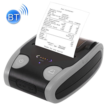 QS-5806 Portable 58mm Bluetooth POS Receipt Thermal Printer(Grey)-garmade.com