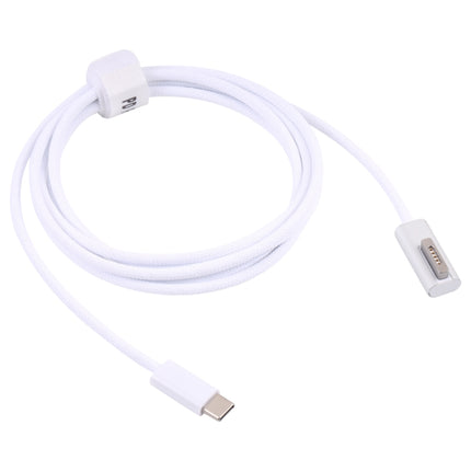 45W / 60W / 65W / 85W 5 Pin MagSafe 2 (T-Shaped) to USB-C / Type-C PD Charging Cable(White)-garmade.com