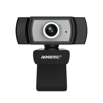 Aoni C33 Beauty FHD 1080P IPTV WebCam Teleconference Teaching Live Broadcast Computer Camera with Microphone, Drive-free Plug and Play(Black)-garmade.com