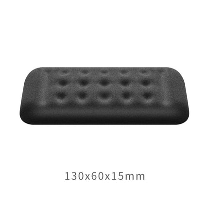 Mechanical Keyboard Wrist Rest Memory Foam Mouse Pad, Size : Single Hand (Black)-garmade.com