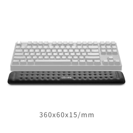 Mechanical Keyboard Wrist Rest Memory Foam Mouse Pad, Size : M (Black)-garmade.com