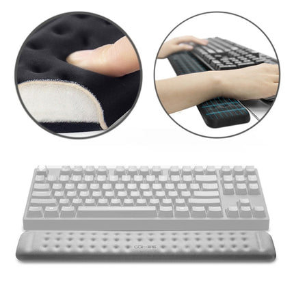Mechanical Keyboard Wrist Rest Memory Foam Mouse Pad, Size : M (Grey)-garmade.com