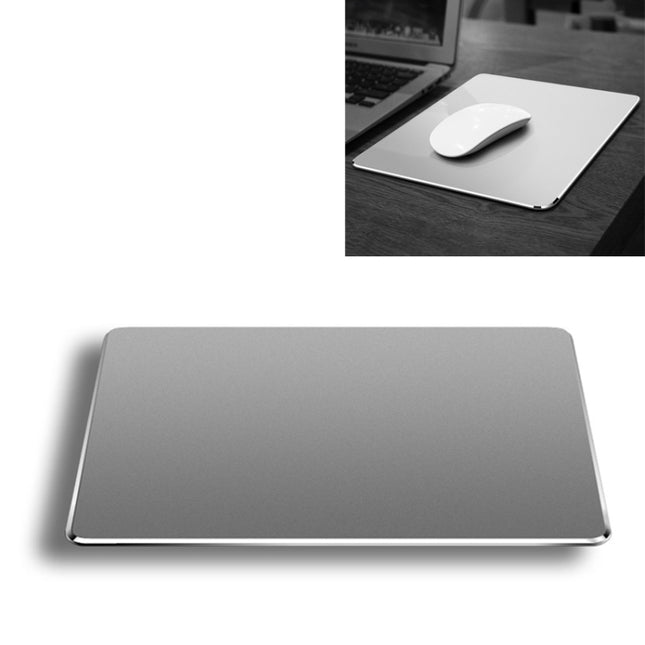 Aluminum Alloy Double-sided Non-slip Mat Desk Mouse Pad, Size : M(Grey)-garmade.com