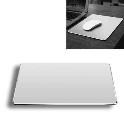 Aluminum Alloy Double-sided Non-slip Mat Desk Mouse Pad, Size : M(Silver)-garmade.com