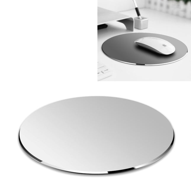 Circle Shape Aluminum Alloy Double-sided Non-slip Mat Desk Mouse Pad-garmade.com