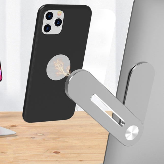 Universal Pasteable Aluminum Alloy Laptop Expansion Bracket Magnetic Suction Mobile Phone Bracket-garmade.com