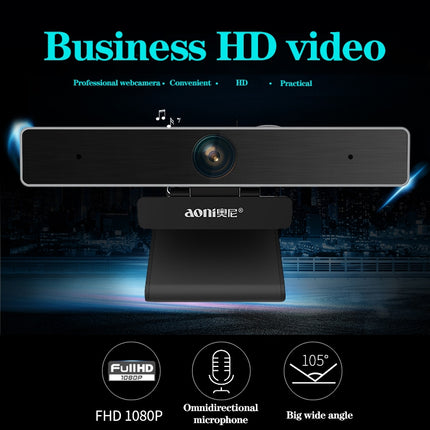 aoni C90 1080P HD Business Smart Computer Camera with Microphone-garmade.com