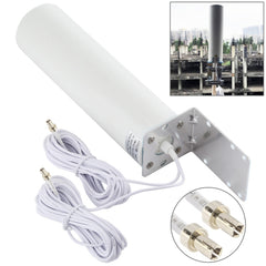 4G LTE WiFi 12DBi Omni External Barrel Antenna with TS9 Male(White)-garmade.com