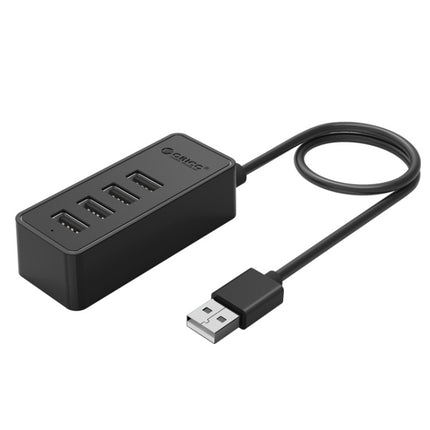 ORICO W5P-U2-100 USB 2.0 Desktop HUB with 100cm Micro USB Cable Power Supply(Black)-garmade.com