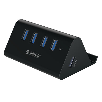 ORICO SHC-U3 ABS Material Desktop 4 Ports USB 3.0 HUB with Phone / Tablet Holder & 1m USB Cable & LED Indicator-garmade.com