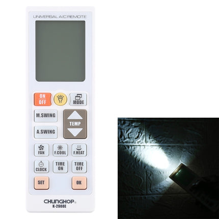 Chunghop K-2988E Universal A/C Remote Controller with Flashlight-garmade.com