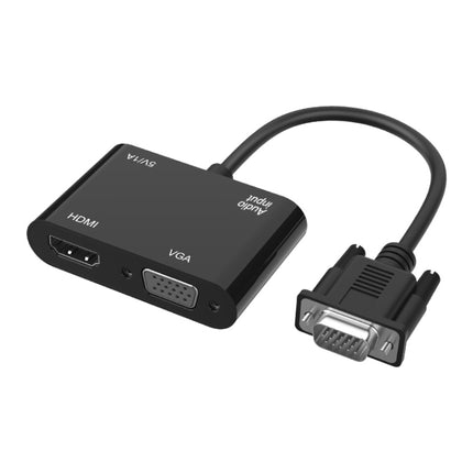 5138HV 1080P VGA to HDMI + VGA Adapter with Audio-garmade.com