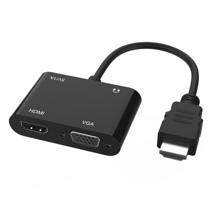 5165HV HDMI to HDMI + VGA Adapter-garmade.com
