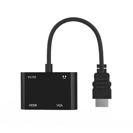 5165HV HDMI to HDMI + VGA Adapter-garmade.com