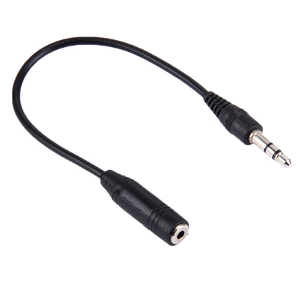 3.5 Male to 2.5 Female Converter Cable, Length: 23cm(Black)-garmade.com
