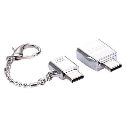 Micro USB Female to USB-C / Type-C Male + USB 2.0 Female to USB-C / Type-C Male Metal Adapter-garmade.com