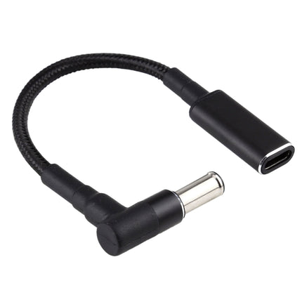6.0 x 1.4mm Elbow to USB-C / Type-C Adapter Nylon Braid Cable-garmade.com