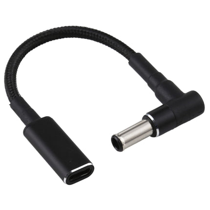 6.0 x 1.4mm Elbow to USB-C / Type-C Adapter Nylon Braid Cable-garmade.com