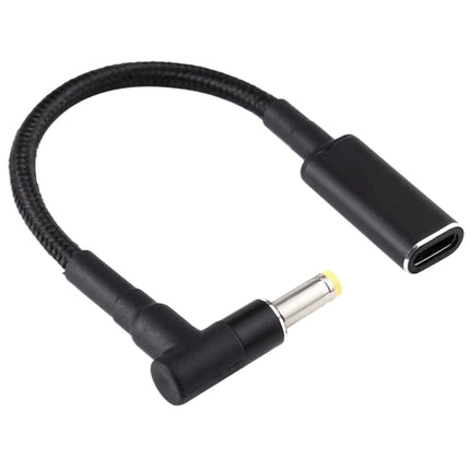 4.8 x 1.7mm Elbow to USB-C / Type-C Adapter Nylon Braid Cable-garmade.com