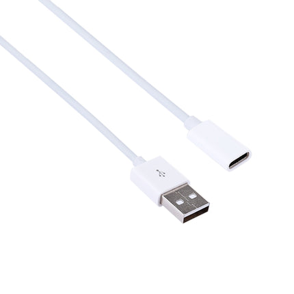 15cm USB 2.0 Male to USB-C / Type-C Female Connector Adapter Cable(White)-garmade.com
