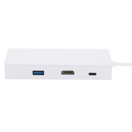 USB-C / Type-C to HDMI & RJ45 & 2 x USB 3.0 & SD & Micro SD Card Reader Adapter HUB with USB-C / Type-C Charging, For Macbook / New Macbook Pro / Huawei Matebook-garmade.com