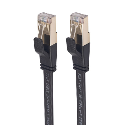 CAT8-2 Double Shielded CAT8 Flat Network LAN Cable, Length: 0.5m-garmade.com