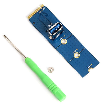 USB 3.0 NGFF M.2 to PCI-E X16 Slot Converter Card with Screwdriver(Blue)-garmade.com