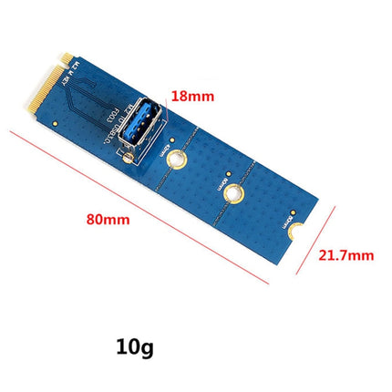 USB 3.0 NGFF M.2 to PCI-E X16 Slot Converter Card with Screwdriver(Blue)-garmade.com