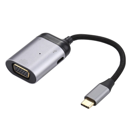 4K UHD USB-C / Type-C to VGA + PD Data Sync Adapter Cable-garmade.com