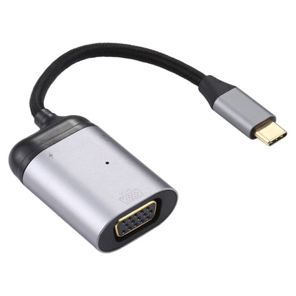 4K UHD USB-C / Type-C to VGA + PD Data Sync Adapter Cable-garmade.com