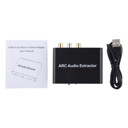 192KHz ARC Audio Extractor HDMI ARC to SPDIF + Coaxial + L/R Converter Audio Return Channel Adapter-garmade.com