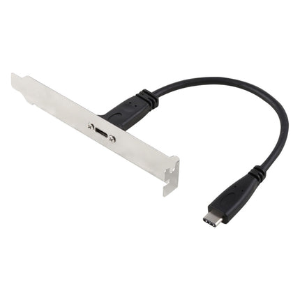 20cm Panel Bracket Header USB-C / Type-C Female to Male Extension Wire Connector Cord Cable-garmade.com