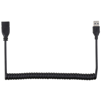 1.5m High Speed USB 3.0 Male to Female Retractable Spring Extension Cable-garmade.com