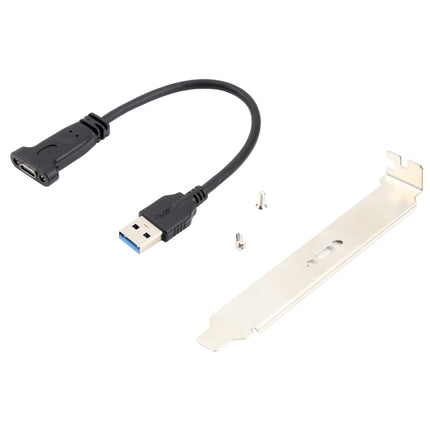 USB-C / Type-C Female to USB 3.0 Male Computer Expansion Chassis Cable with Baffle-garmade.com