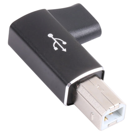 USB-C / Type C Female to USB 2.0 B MIDI Male Adapter for Electronic Instrument / Printer / Scanner / Piano (Black)-garmade.com