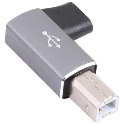 USB-C / Type C Female to USB 2.0 B MIDI Male Adapter for Electronic Instrument / Printer / Scanner / Piano (Grey)-garmade.com