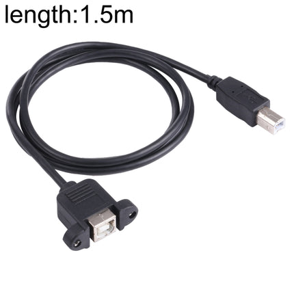 USB BM to BF Printer Extension Cable with Screw Hole, Length: 1.5m-garmade.com