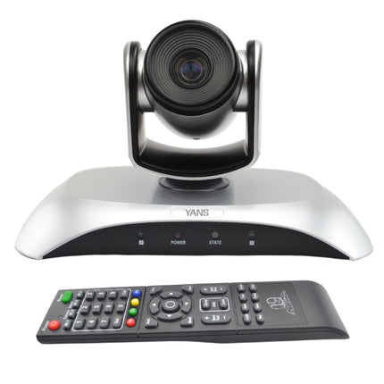 YANS YS-H110UH USB HD 1080P 10X Zoom Wide-Angle Video Conference Camera with Remote Control(Silver)-garmade.com