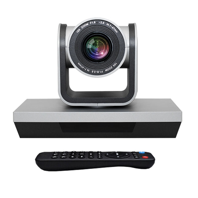 YANS YS-H210U USB HD 1080P 10X Zoom Lens Video Conference Camera with Remote Control, US Plug(Grey)-garmade.com