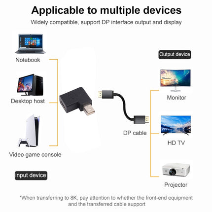 8K Mini DisplayPort Female to Male Elbow Adapter-garmade.com