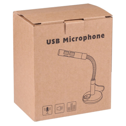 M-309 USB Drive-free Computer Microphone(Black)-garmade.com