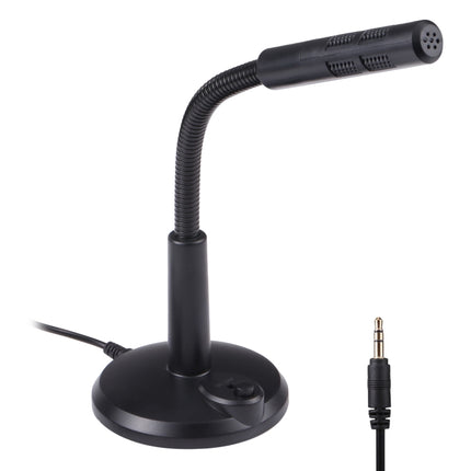 M-309 3.5mm Plug Drive-free Computer Microphone(Black)-garmade.com