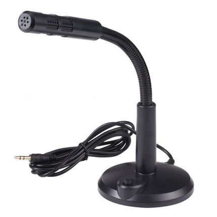 M-309 3.5mm Plug Drive-free Computer Microphone(Black)-garmade.com