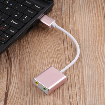 HIFI Magic Voice 7.1CH USB Sound Card (Rose Gold)-garmade.com