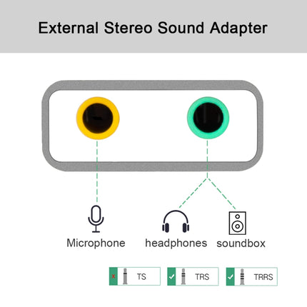 HIFI Magic Voice 7.1CH USB Sound Card (Silver)-garmade.com